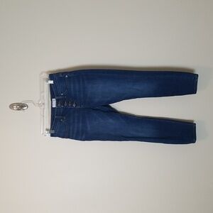 Lila Ryan Dark Wash Button Fly Skinny Ankle Jeans Size 27P